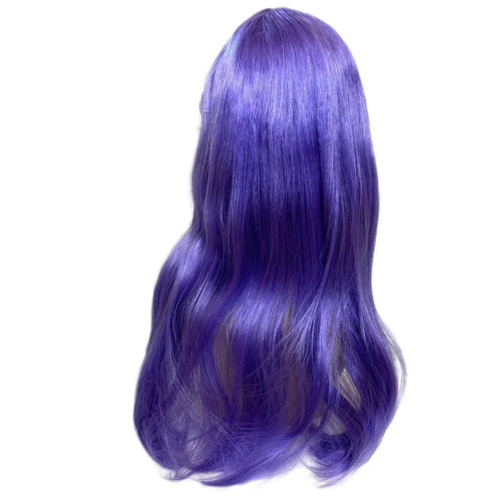 Pony Express 24” Long Purple Straight Wig w/ Bangs New Old Stock Y2K